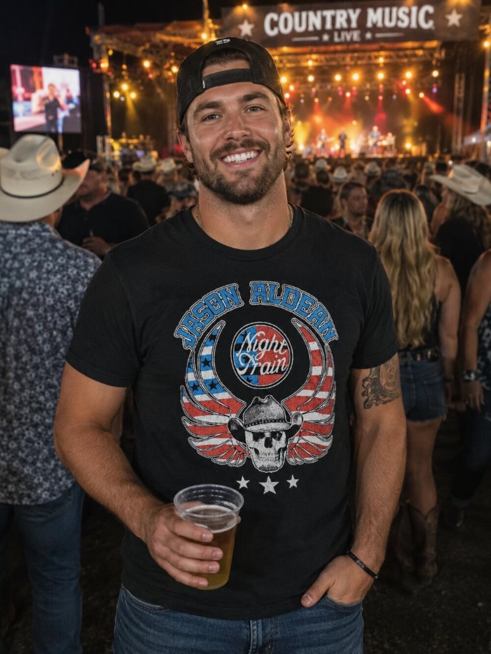 Jason Aldean  band TShirt (LARGE)
